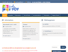 Tablet Screenshot of ecole-sainte-foy.fr